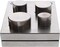 The Beadsmith Steel Disc Cutter Set Includes 4 Punches & Die. Tool for Cutting Corners from: 1/4", 1/2" & 1" Curves & 3/16" x 3/4" Oval Slot Punch. Use Soft Metal Sheet up to 20-24 Gauge & Thinner